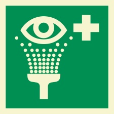 Augenspüleinrichtung Rettungszeichen Rettungswegschild Schild Nachleuchtend ASR A1.3